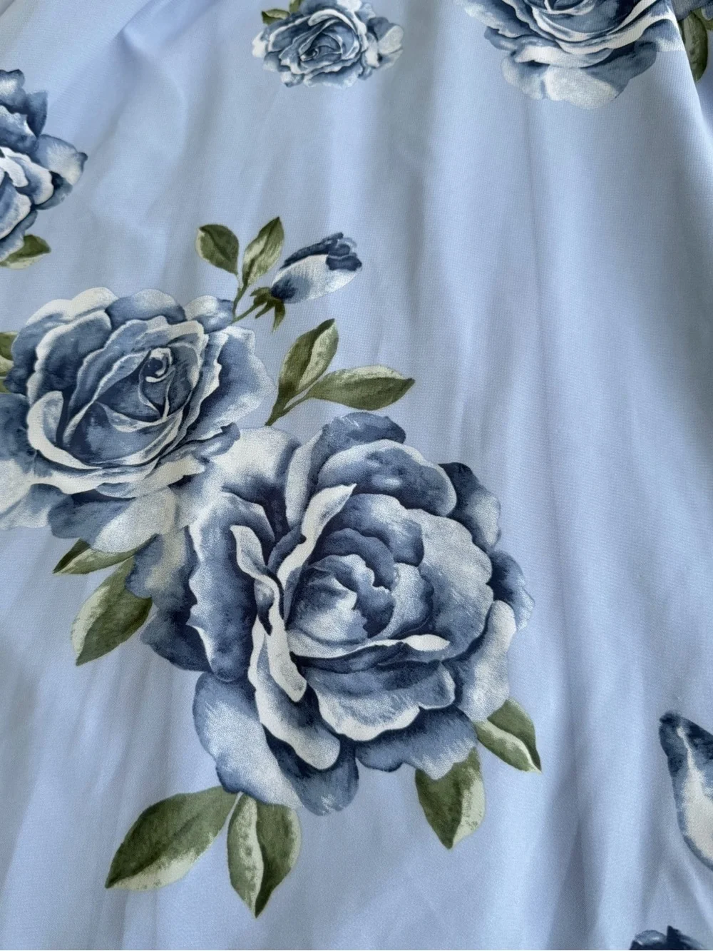 Lulu’s Kind And Loving Light Blue Floral Backless Maxi Dress Size Small - Picture 11 of 15
